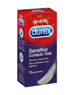 Preservativos Durex Sensitivo Contacto Total 12 unidades