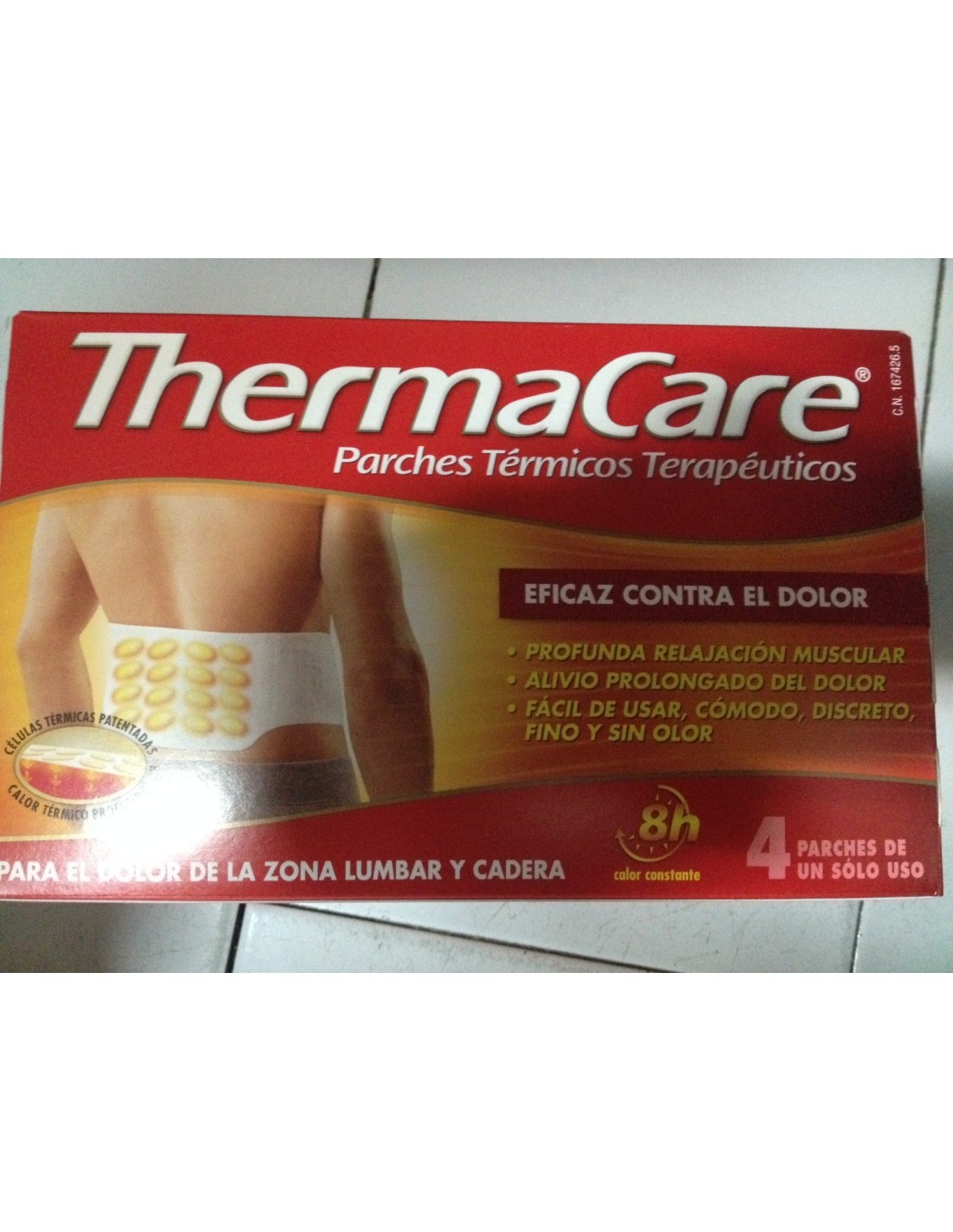 Comprar: Thermacare parches térmicos zona lumbar y cadera 4 unid