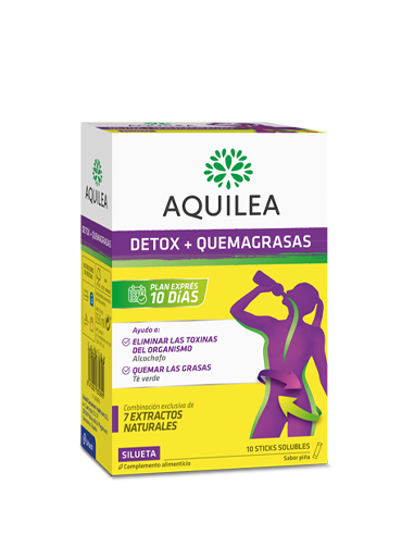 Aquilea Detox + Quemagrasas, 10 Sticks.